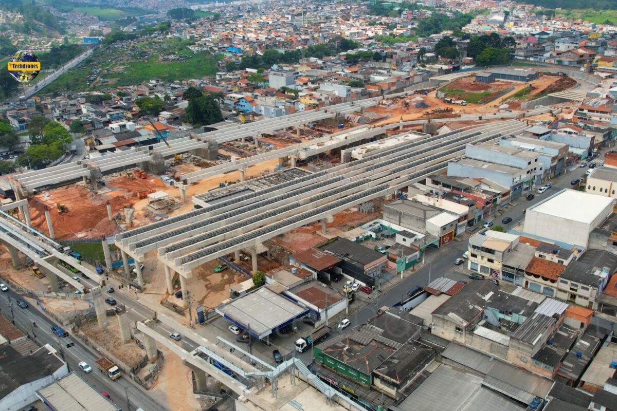 Pátio Ragueb Chohfi, da Linha 15-Prata, tinha 76% das obras civis concluídas