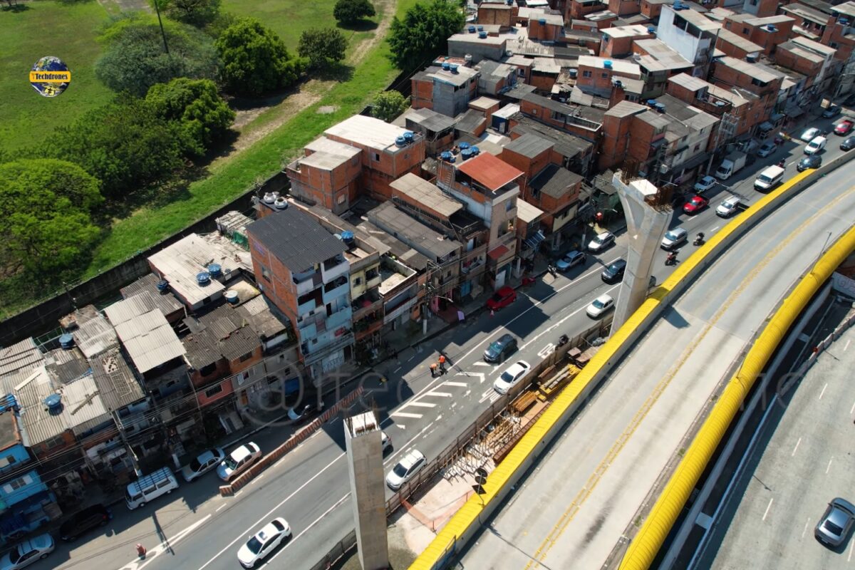 Área onde haverá remoção de moradores para passagem do monotrilho